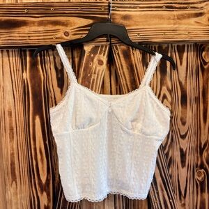 No Boundaries Cream Fitted Camisole Top